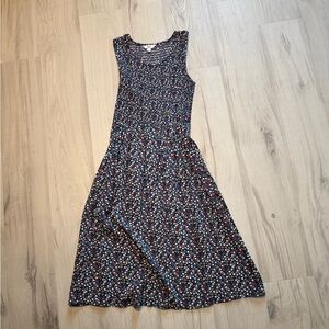 Croft & Barrow Navy Floral Midi Dress
